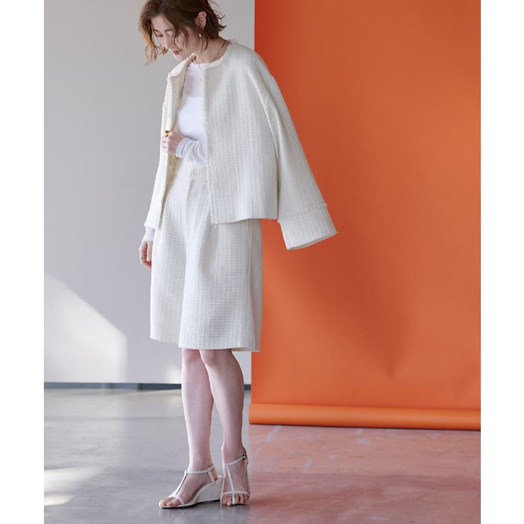 ツイードハイウエストハーフパンツ ボトムス レディース | titivate | 詳細画像11 