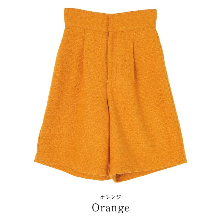 ツイードハイウエストハーフパンツ ボトムス レディース | titivate | 詳細画像3 
