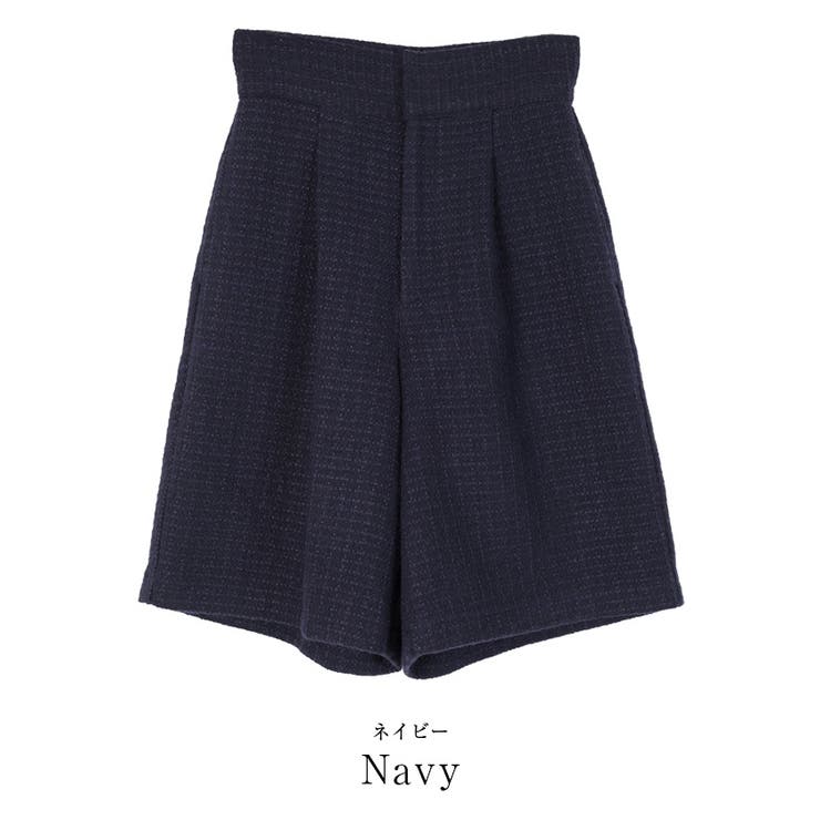 ツイードハイウエストハーフパンツ ボトムス レディース | titivate | 詳細画像4 
