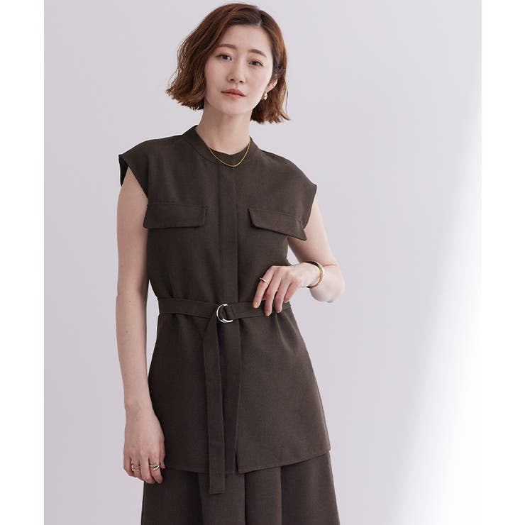 リネンライクノースリーブトップス【UR’S ユアーズ】 | titivate | 詳細画像4 