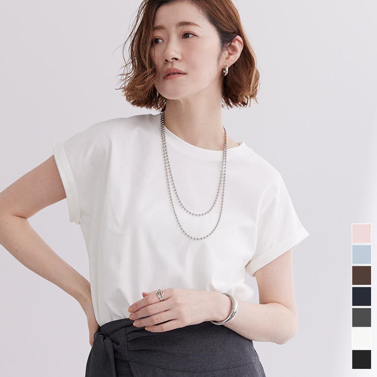 汗染み防止ダブルカフスTシャツ【UR’S ユアーズ】 | titivate | 詳細画像1 