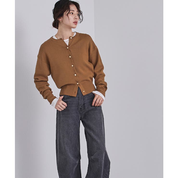 マット釦クルーネックニットカーディガン【UR’S ユアーズ】 | titivate | 詳細画像22 