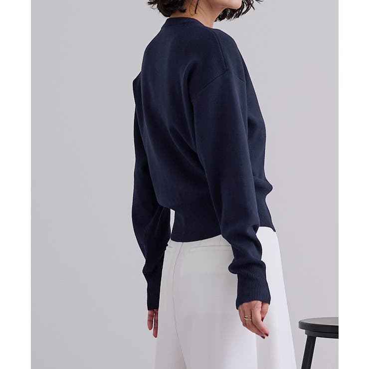 マット釦クルーネックニットカーディガン【UR’S ユアーズ】 | titivate | 詳細画像3 