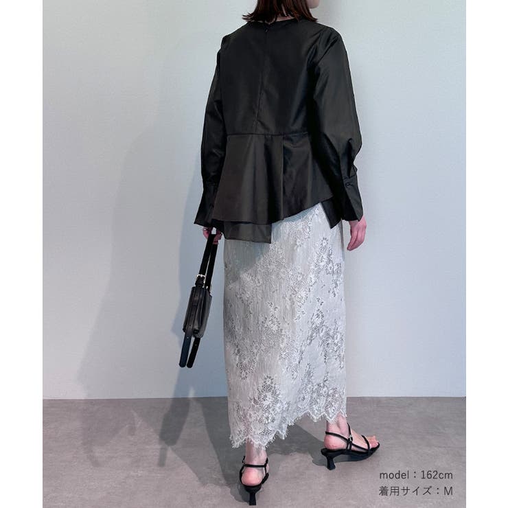 イレギュラーヘムペプラムトップス トップス レディース[品番