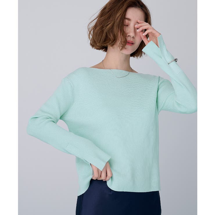 ボートネックスリットスリーブリブニット【UR’S ユアーズ】 | titivate | 詳細画像21 