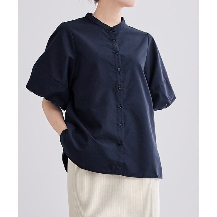 釦配色バルーンスリーブブラウス【UR’S ユアーズ】 | titivate | 詳細画像10 