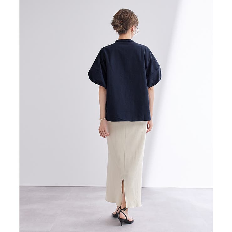 釦配色バルーンスリーブブラウス【UR’S ユアーズ】 | titivate | 詳細画像12 