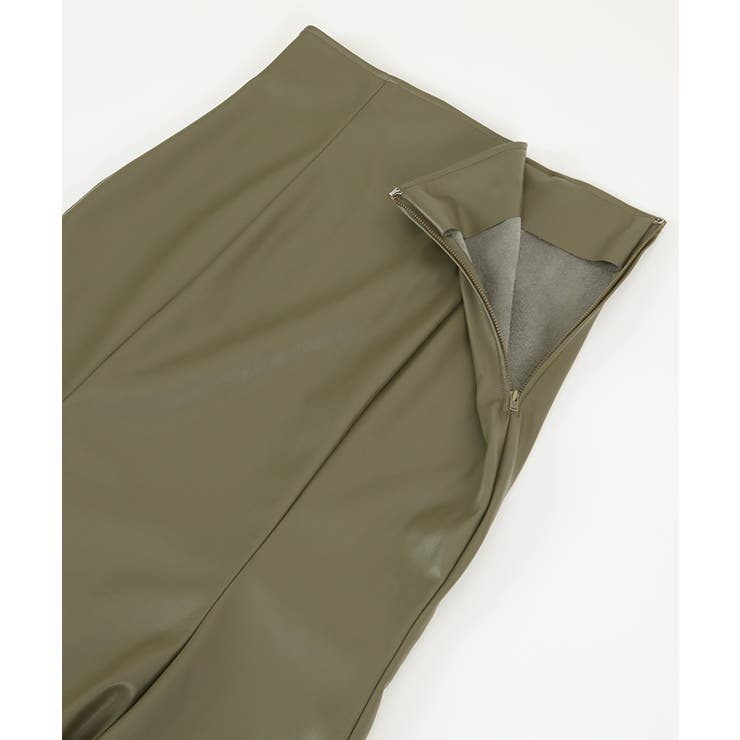 フェイクレザーパネルマーメイドスカート ボトムス レディース | titivate | 詳細画像11