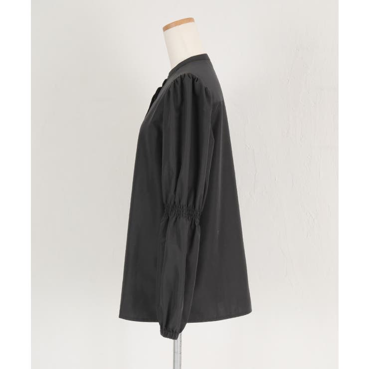 シャーリングスリーブバンドカラーシャツ トップス レディース | titivate | 詳細画像5 