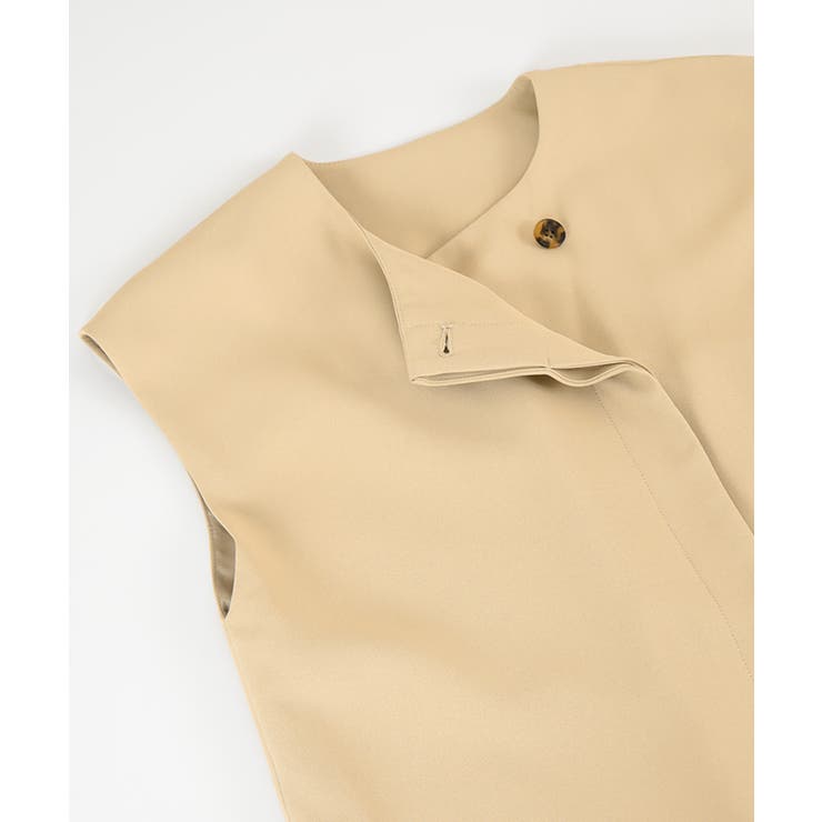 フレンチスリーブロングジレ アウター レディース | titivate | 詳細画像7 