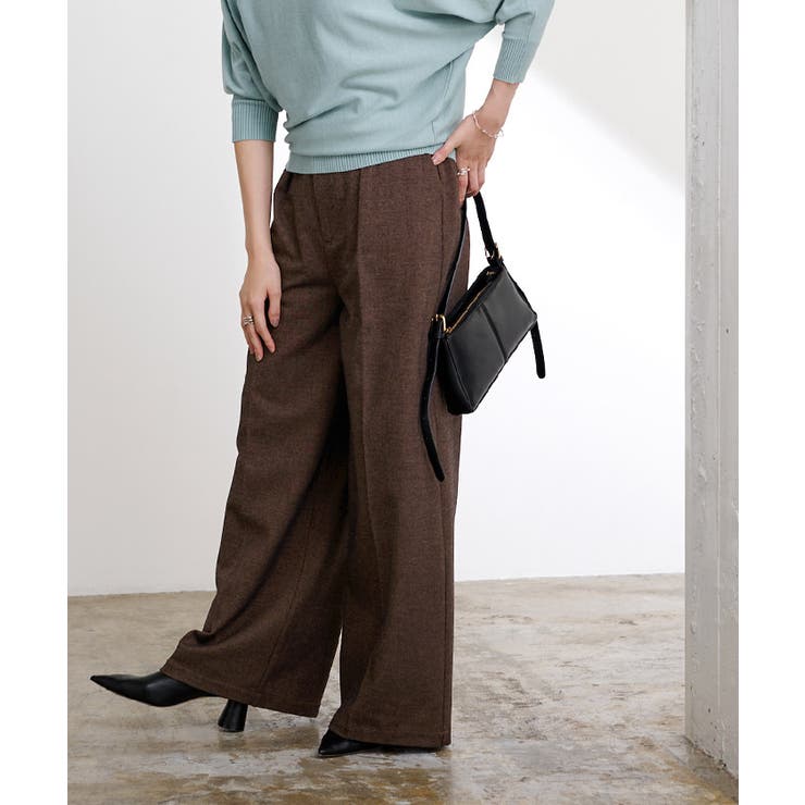 ウールブレンドワンタックワイドパンツ【UR’S ユアーズ】 | titivate | 詳細画像17 