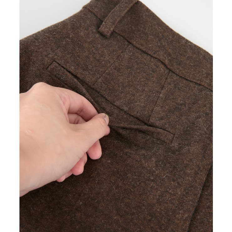 ウールブレンドワンタックワイドパンツ【UR’S ユアーズ】 | titivate | 詳細画像10 