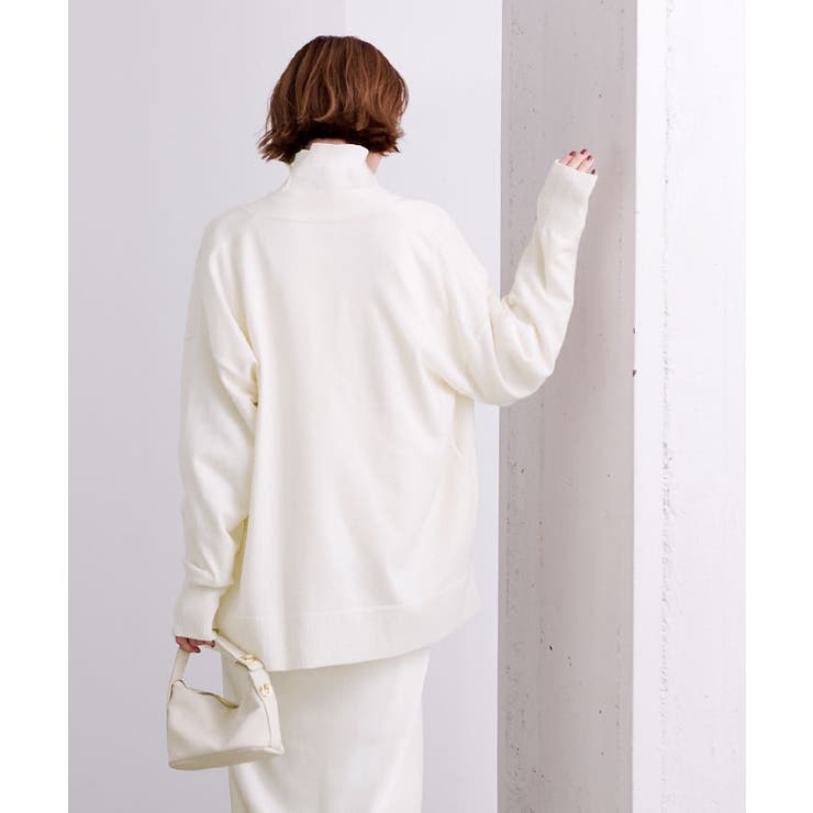 コットンウールブレンドVネックカーディガン トップス レディース | titivate | 詳細画像16 