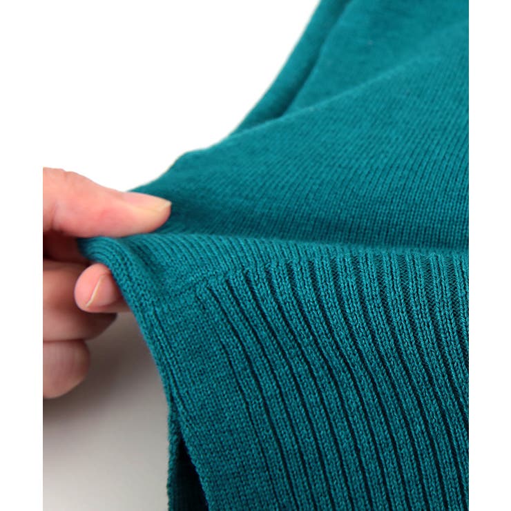 コットンウールブレンドVネックカーディガン トップス レディース | titivate | 詳細画像11 