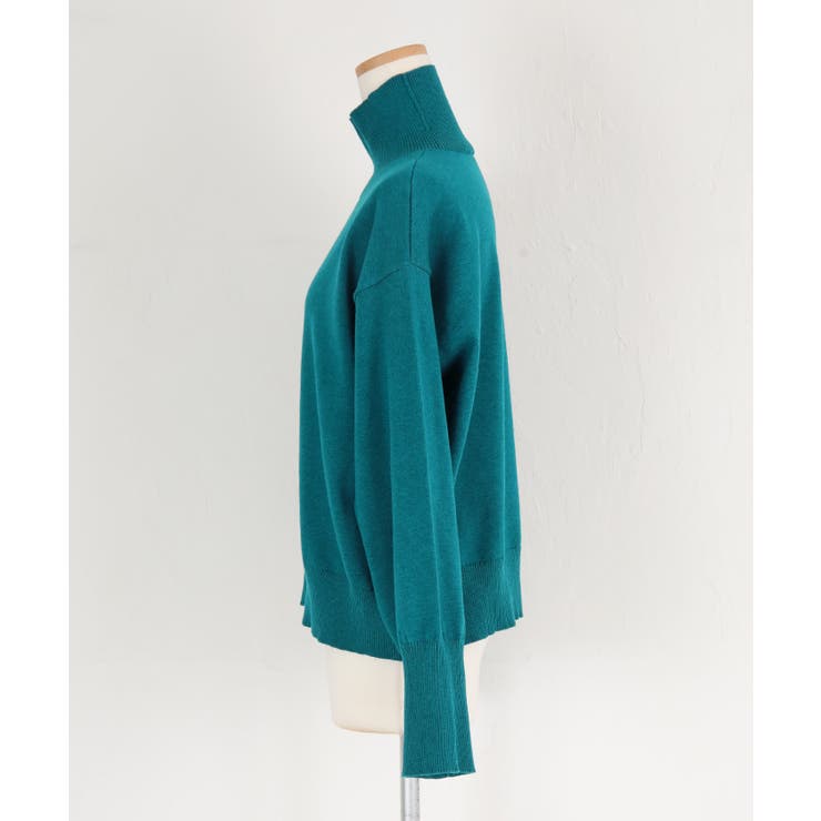 コットンウールブレンドハイネックニット トップス レディース | titivate | 詳細画像6 