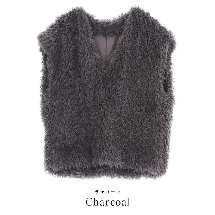 シャギーコクーンベスト アウター レディース | titivate | 詳細画像3 