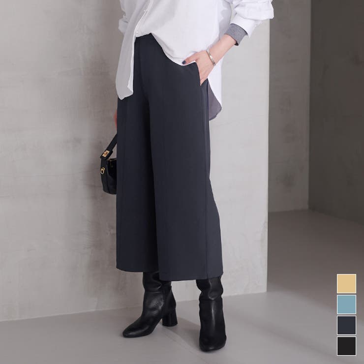 センターピンタッククロップドワイドパンツ レディース パンツ | titivate | 詳細画像1 