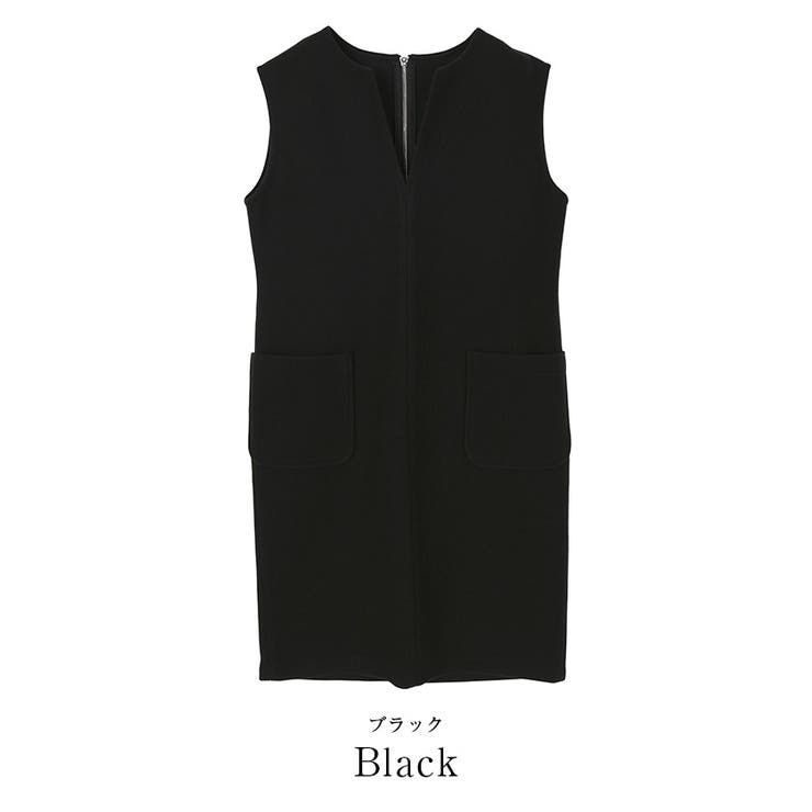 ウールライクキーネックIラインワンピース ワンピース レディース | titivate | 詳細画像4 