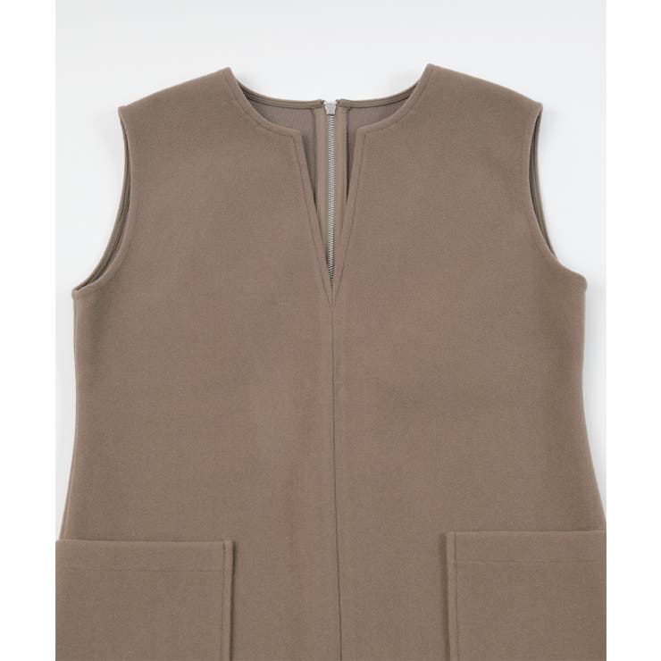 ウールライクキーネックIラインワンピース ワンピース レディース | titivate | 詳細画像8 