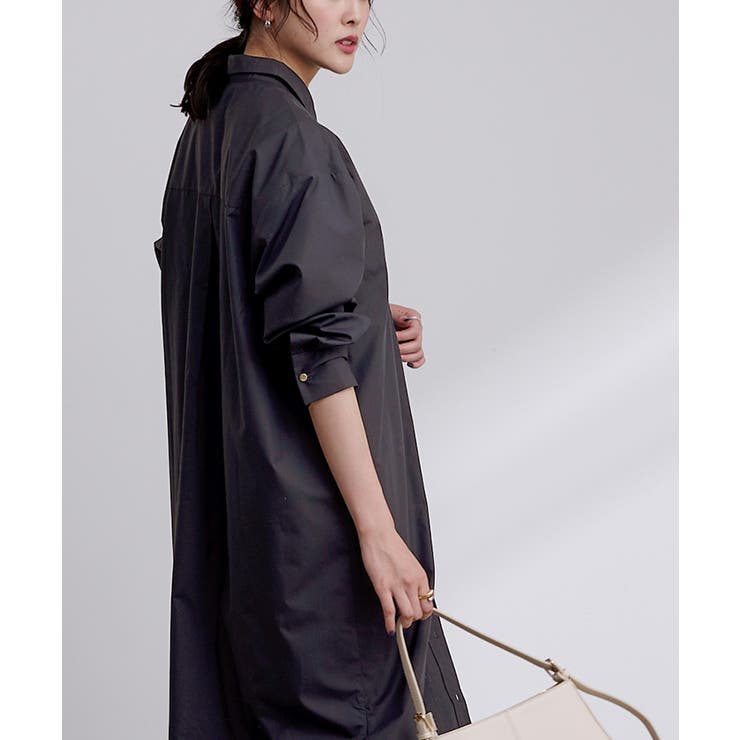 TICCA（ティッカ）の「【TICCA】ウールノーカラーシャツドレス