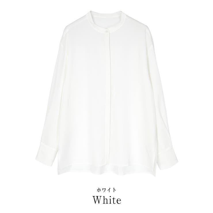 アジャスタブルカフスバンドカラーシャツ トップス レディース | titivate | 詳細画像2 