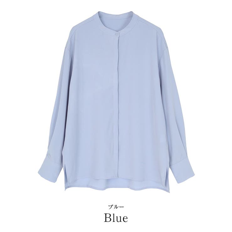 アジャスタブルカフスバンドカラーシャツ トップス レディース | titivate | 詳細画像4 