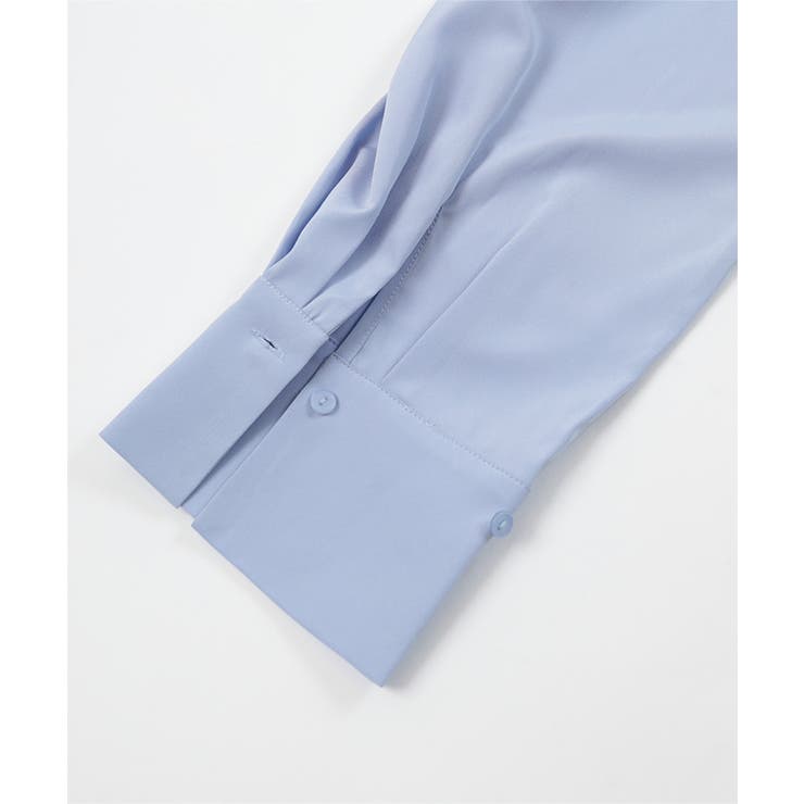 アジャスタブルカフスバンドカラーシャツ トップス レディース | titivate | 詳細画像10 