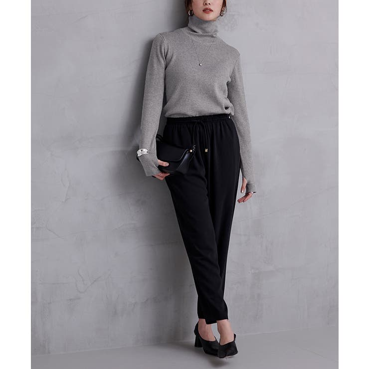 フィンガーホール付リブタートルネックトップス トップス レディース | titivate | 詳細画像5 