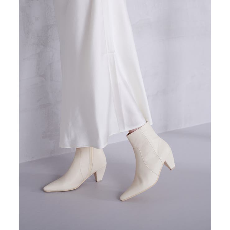 6 5cmヒールポインテッドトゥショートブーツ シューズ | titivate | 詳細画像10 