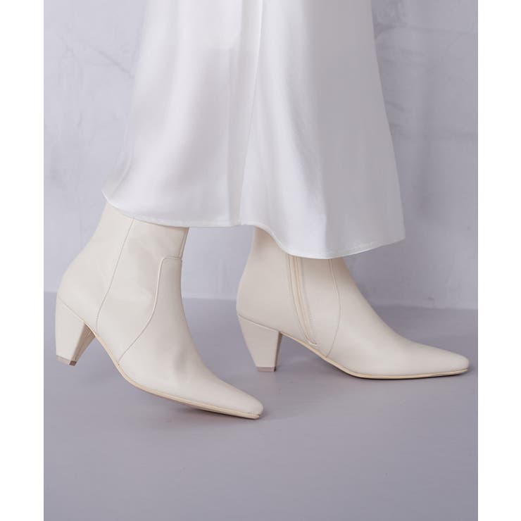 6 5cmヒールポインテッドトゥショートブーツ シューズ | titivate | 詳細画像12 