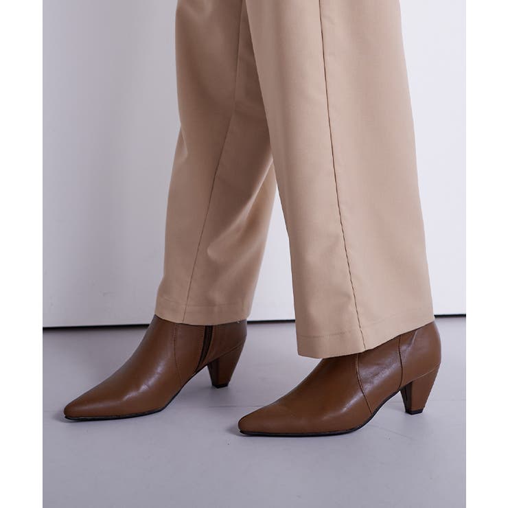 6 5cmヒールポインテッドトゥショートブーツ シューズ | titivate | 詳細画像13 