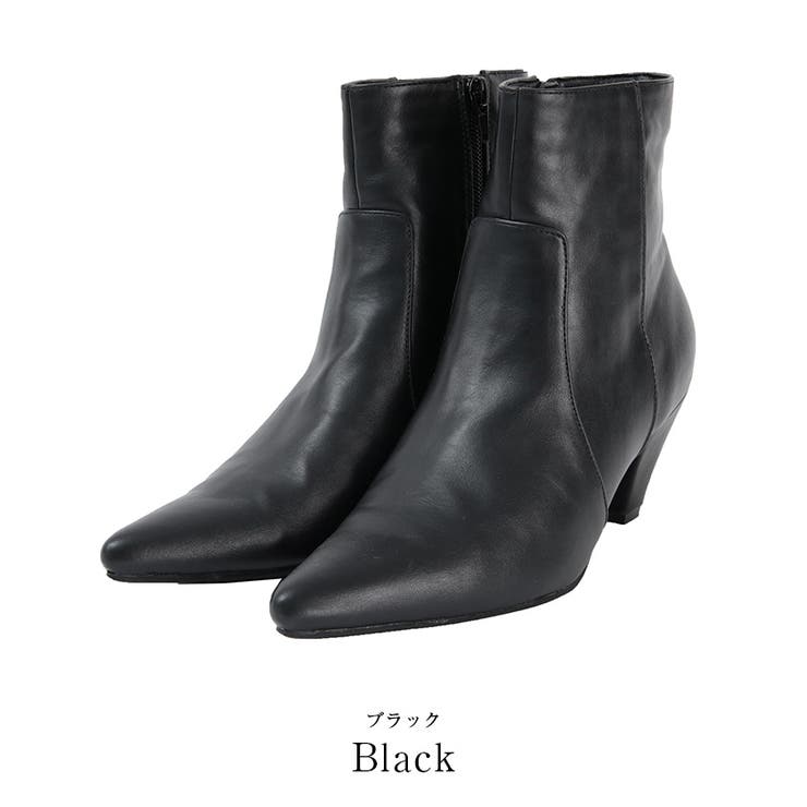 6 5cmヒールポインテッドトゥショートブーツ シューズ | titivate | 詳細画像4 