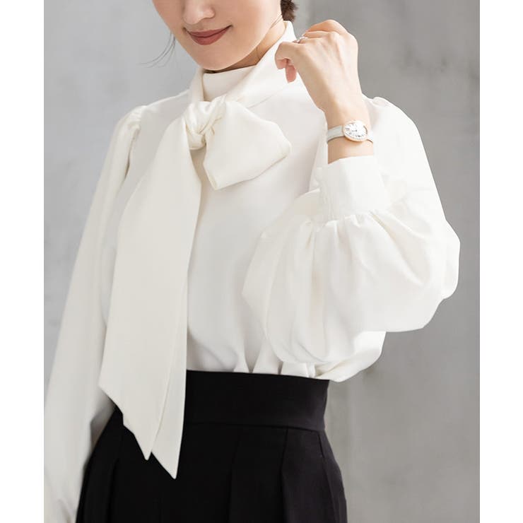 2wayボリュームスリーブボウタイブラウス【UR’S ユアーズ】【セレモニー】 | titivate | 詳細画像15 