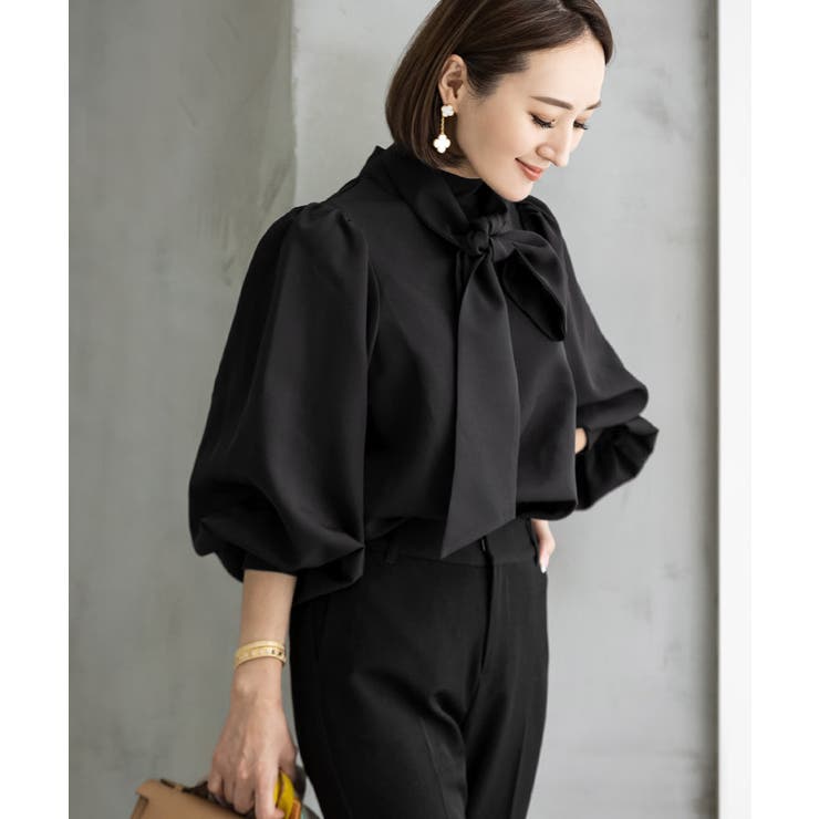 2wayボリュームスリーブボウタイブラウス【UR’S ユアーズ】【セレモニー】 | titivate | 詳細画像18 