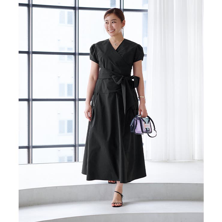 パフスリーブカシュクールフレアワンピース【UR’S ユアーズ】 | titivate | 詳細画像17 