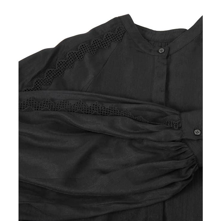 バンドカラーレースデザインブラウス トップス レディース | titivate | 詳細画像7 