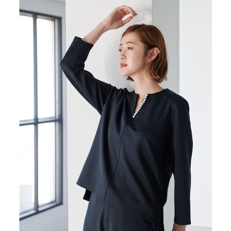 パール付キーネックトップス トップス レディース | titivate | 詳細画像16 