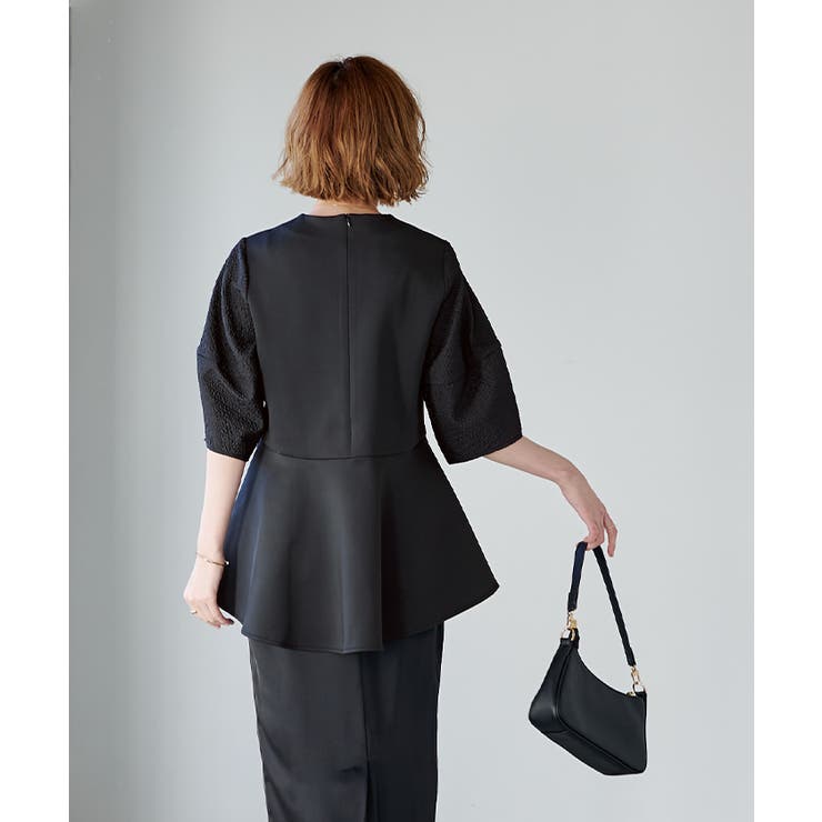 ふくれジャガードドッキングトップス トップス レディース | titivate | 詳細画像15 