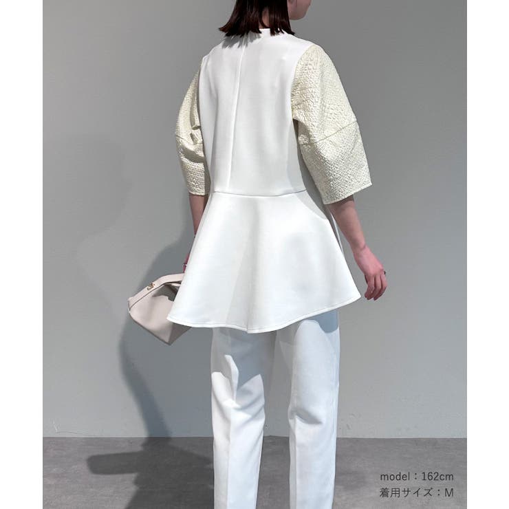 ふくれジャガードドッキングトップス トップス レディース | titivate | 詳細画像18 