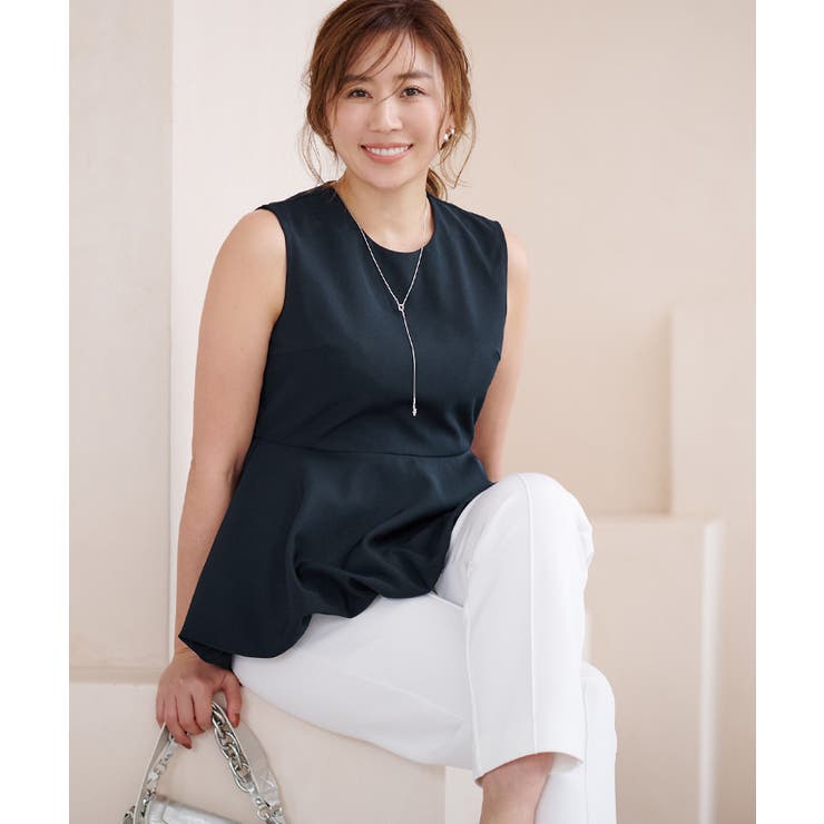 ノースリーブバルーンペプラムトップス【UR'S ユアーズ】[品番