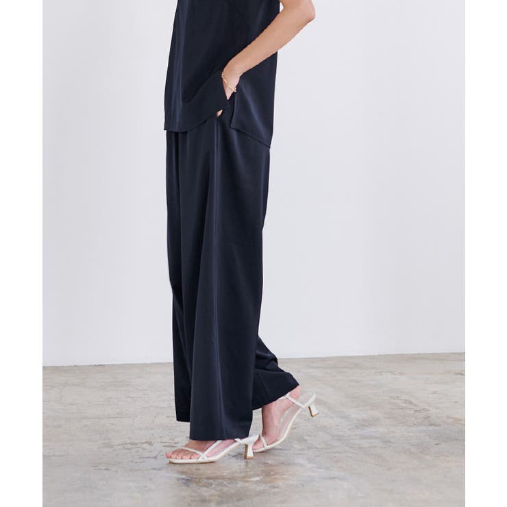 サテンギャザーワイドパンツ【UR’S ユアーズ】 | titivate | 詳細画像13 