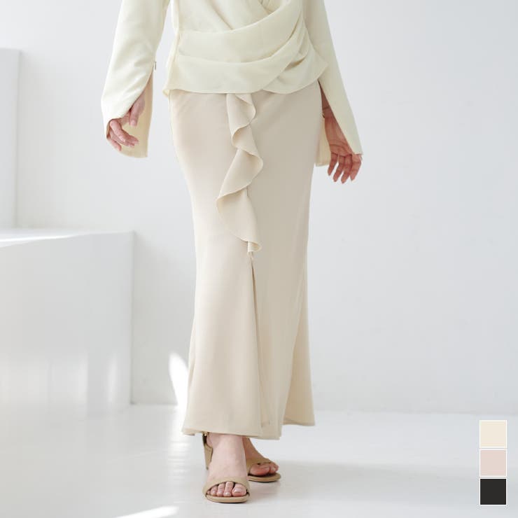 フロントフリルデザインスカート【UR’S ユアーズ】 | titivate | 詳細画像1 