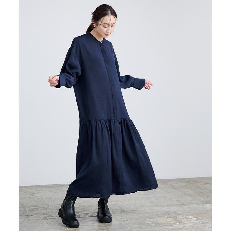 バンドカラーティアードワンピース ワンピース レディース | titivate | 詳細画像16 