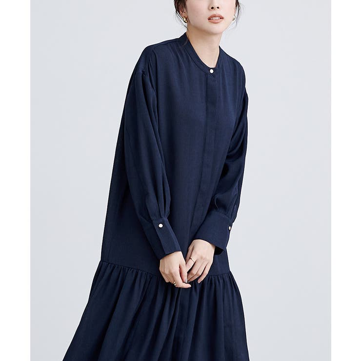 バンドカラーティアードワンピース ワンピース レディース | titivate | 詳細画像18 