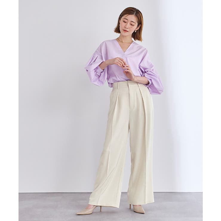 ワンタックハイウエストワイドパンツ【UR’S ユアーズ】 | titivate | 詳細画像19 