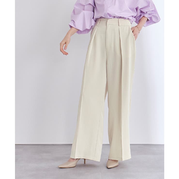 ワンタックハイウエストワイドパンツ【UR’S ユアーズ】 | titivate | 詳細画像5 