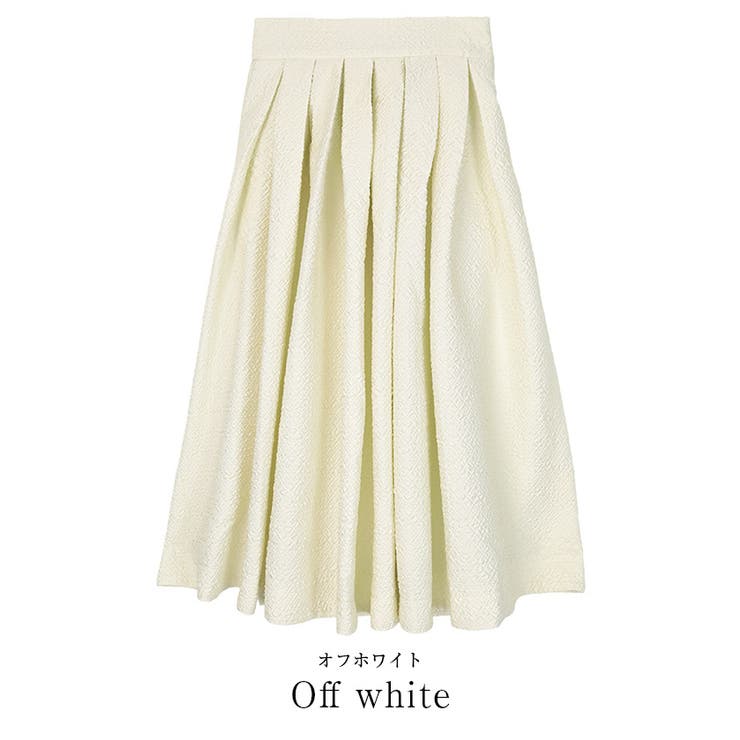 ふくれジャガードハイウエストタックフレアスカート【UR’S ユアーズ】 | titivate | 詳細画像4 