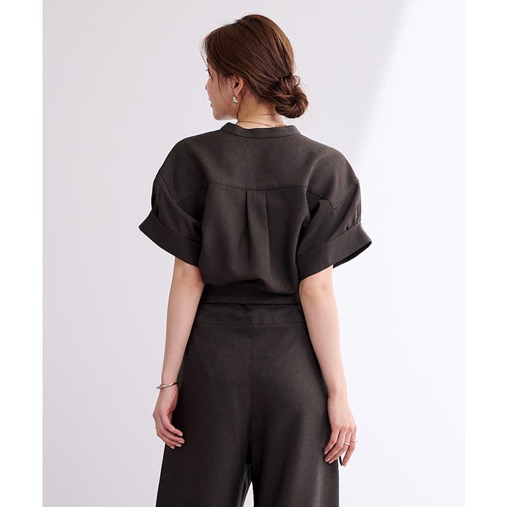 リネンライクワイドスリーブスキッパーシャツ【UR’S ユアーズ】 | titivate | 詳細画像2 