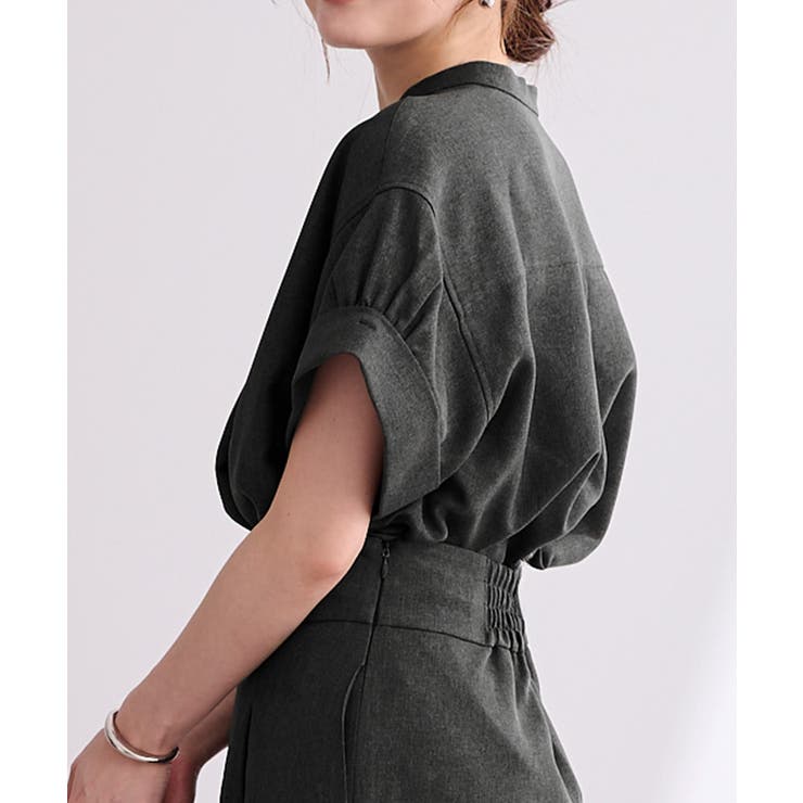 リネンライクワイドスリーブスキッパーシャツ【UR’S ユアーズ】 | titivate | 詳細画像4 