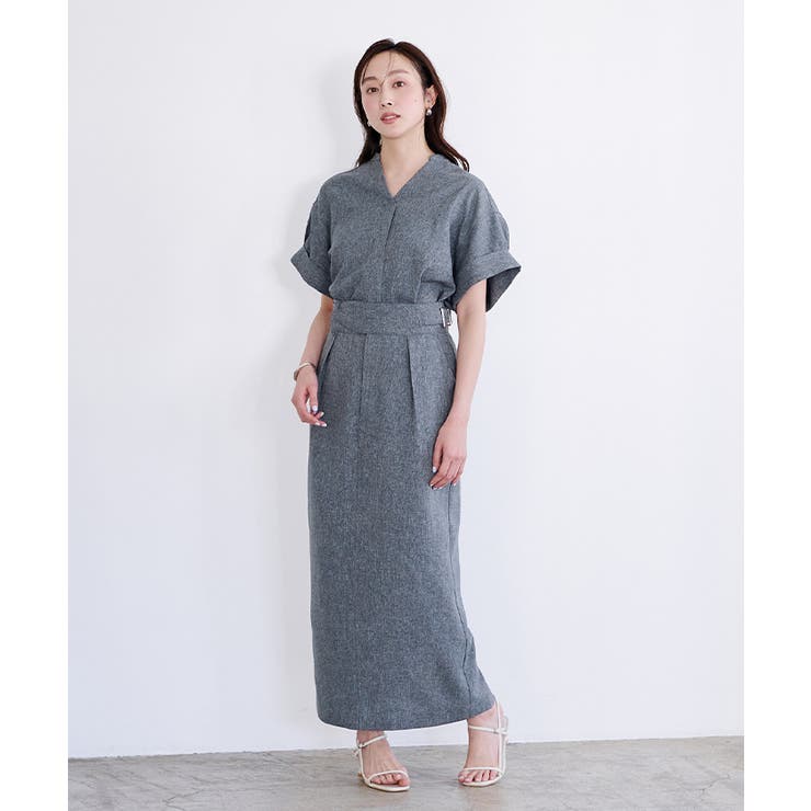 リネンライクワイドスリーブスキッパーシャツ【UR'S ユアーズ